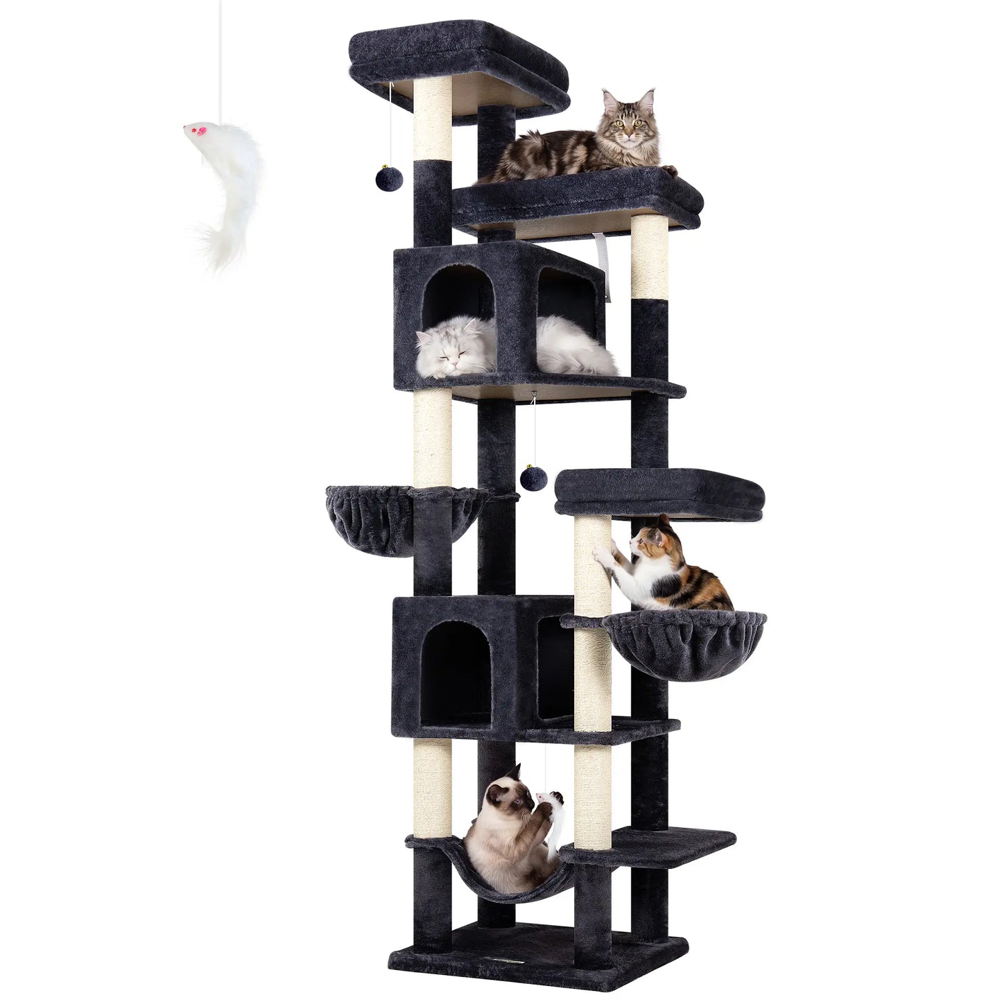 Globlazer 82" Heavy Duty Corner Cat Tree with Condos