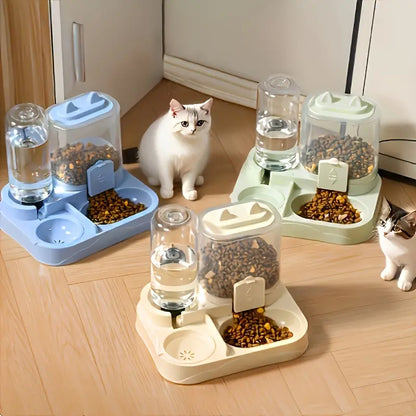 2-in-1 Automatic Pet Feeder & Water Dispenser – Gravity Station