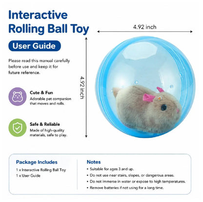 Smart Automatic Cat Toy – USB Rechargeable Rolling Ball