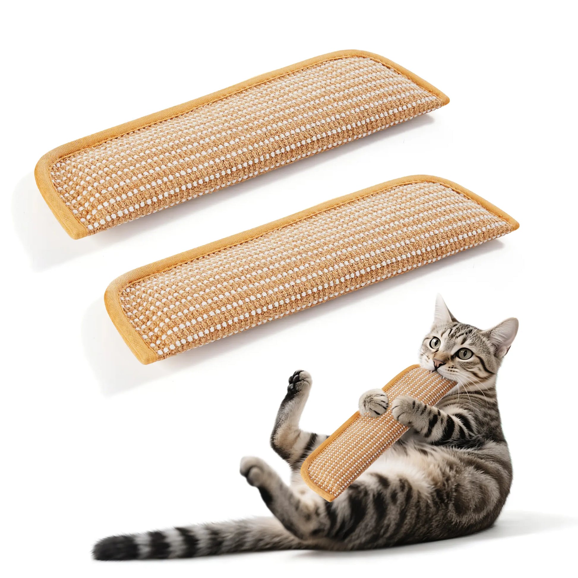 2-Pack Sisal Cat Kicker Toys – Interactive Scratching Pillows