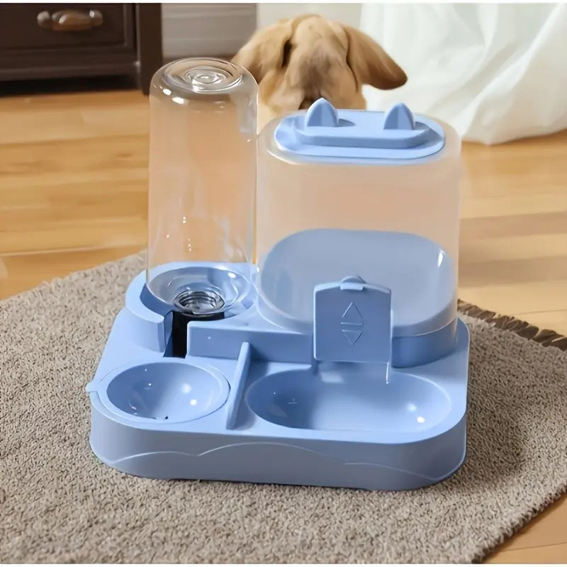 2-in-1 Automatic Pet Feeder & Water Dispenser – Gravity Station