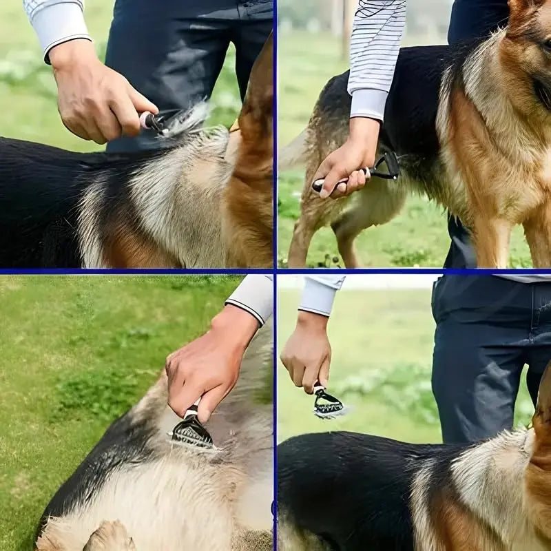 Dual-Sided Grooming Brush for Dogs & Cats – Knot & Shedding Control