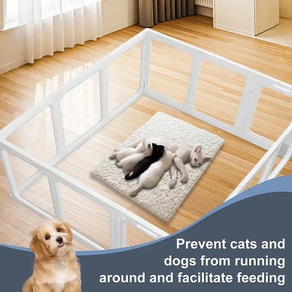 Clear Acrylic Small Pet Playpen – Indoor Enclosure