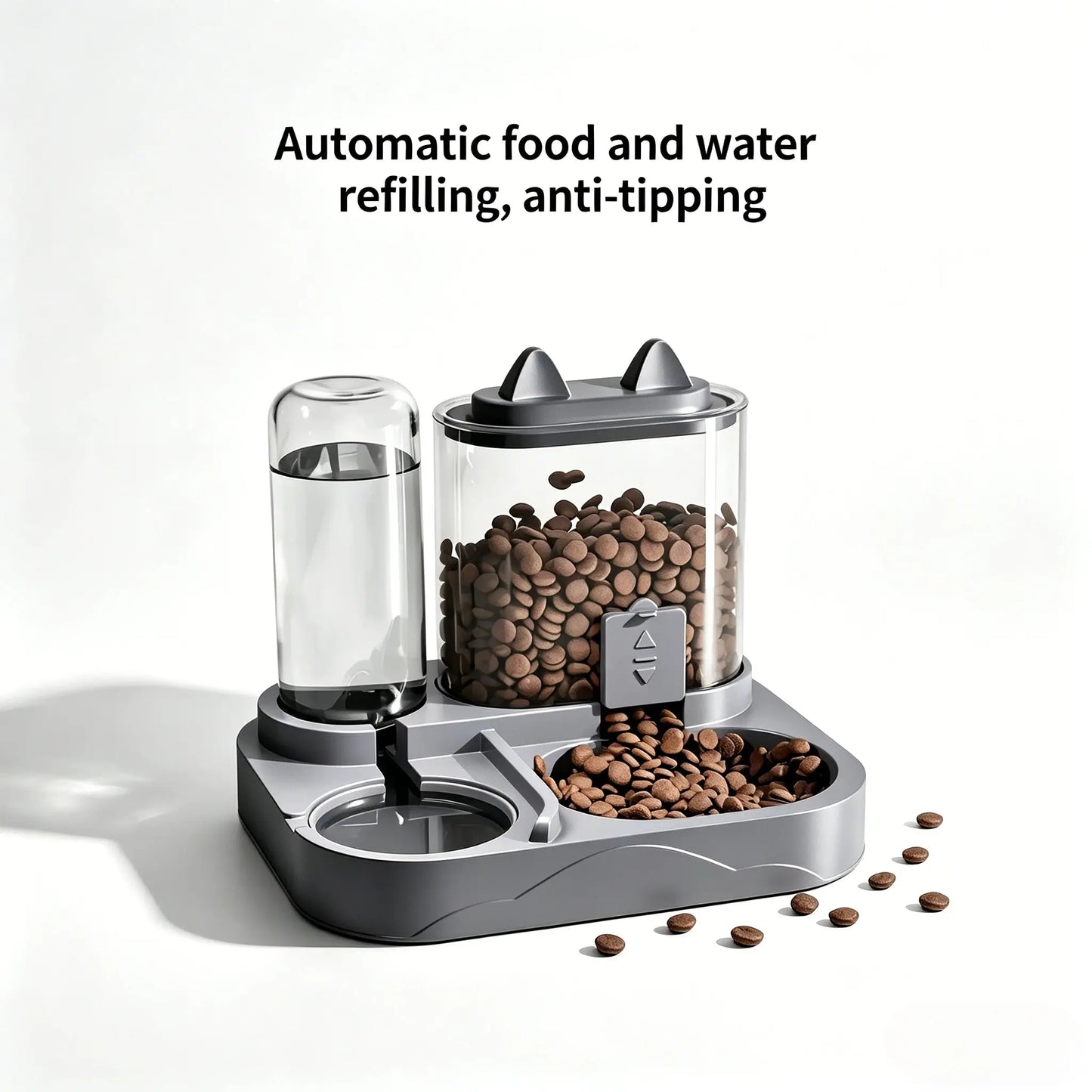 2-in-1 Automatic Pet Feeder & Water Dispenser – Gravity Station