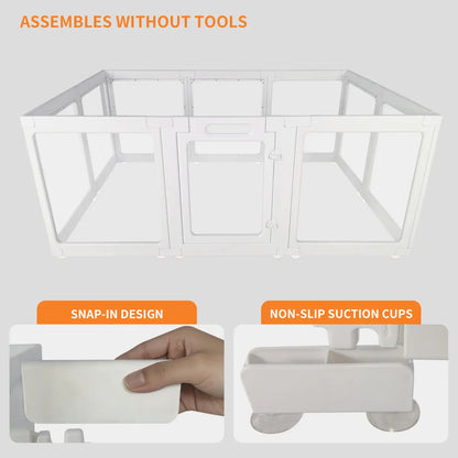 Clear Acrylic Small Pet Playpen – Indoor Enclosure