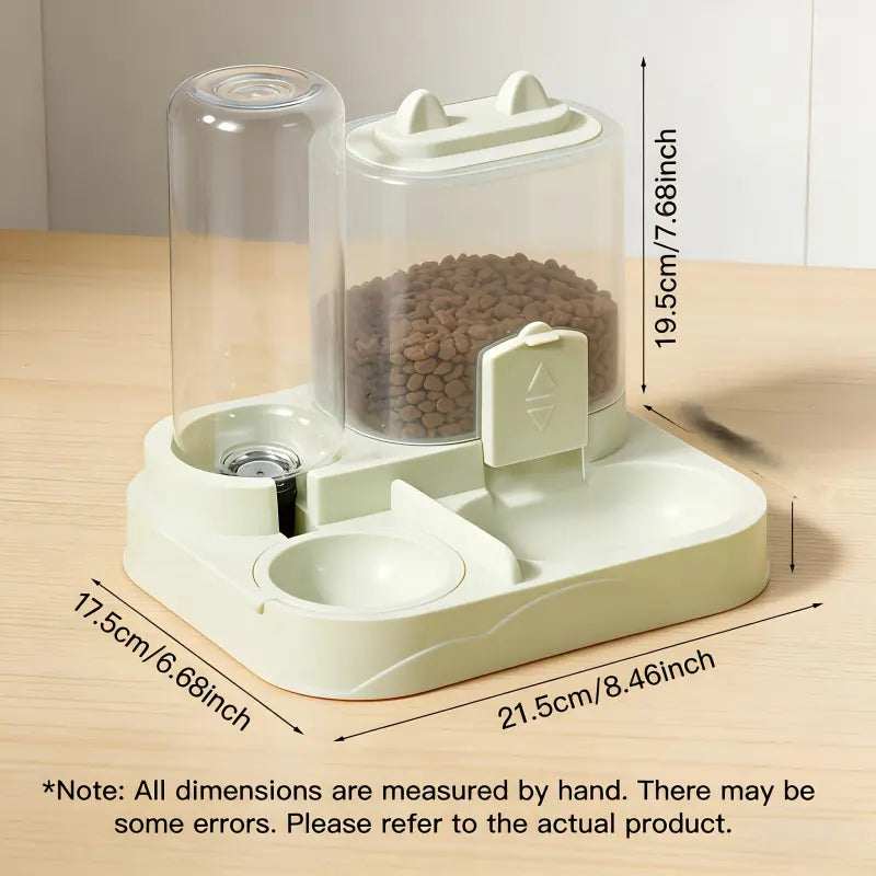 2-in-1 Automatic Pet Feeder & Water Dispenser – Gravity Station