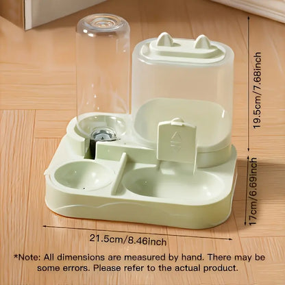 2-in-1 Automatic Pet Feeder & Water Dispenser – Gravity Station
