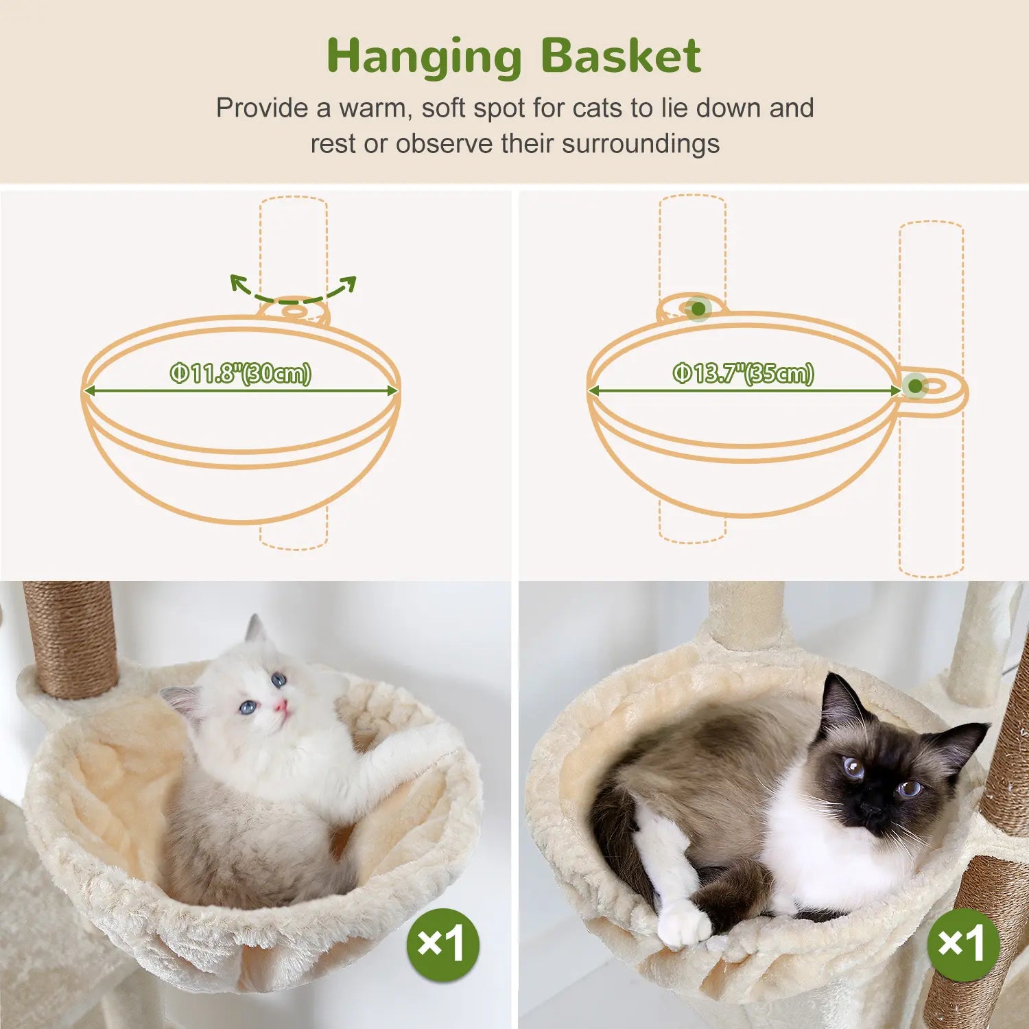 Globlazer 82" Heavy Duty Corner Cat Tree with Condos