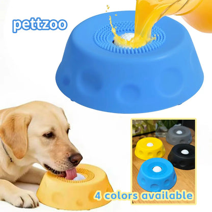 No-Mess Slow Feeder Bowl with Rolling Treat Ball