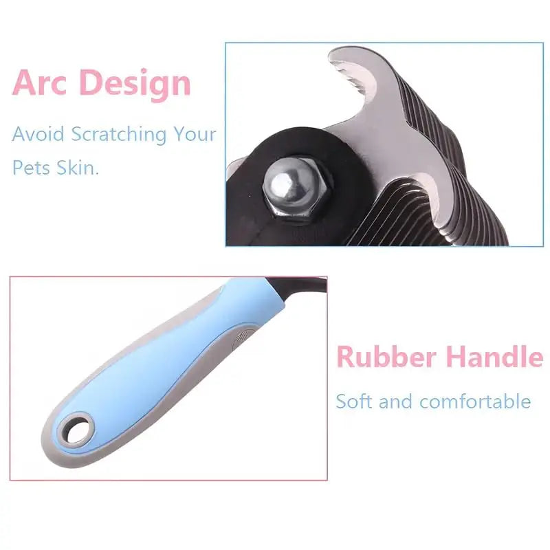 Dual-Sided Grooming Brush for Dogs & Cats – Knot & Shedding Control
