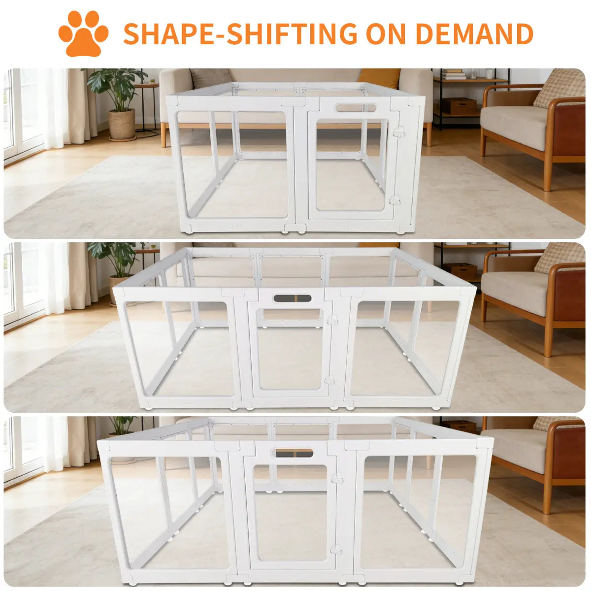Clear Acrylic Small Pet Playpen – Indoor Enclosure