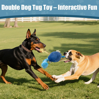 Dog Turtle Squeaky Plush Tug Toy with Rope Limbs