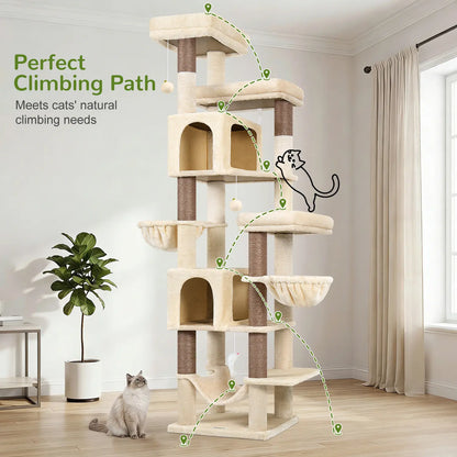Globlazer 82" Heavy Duty Corner Cat Tree with Condos