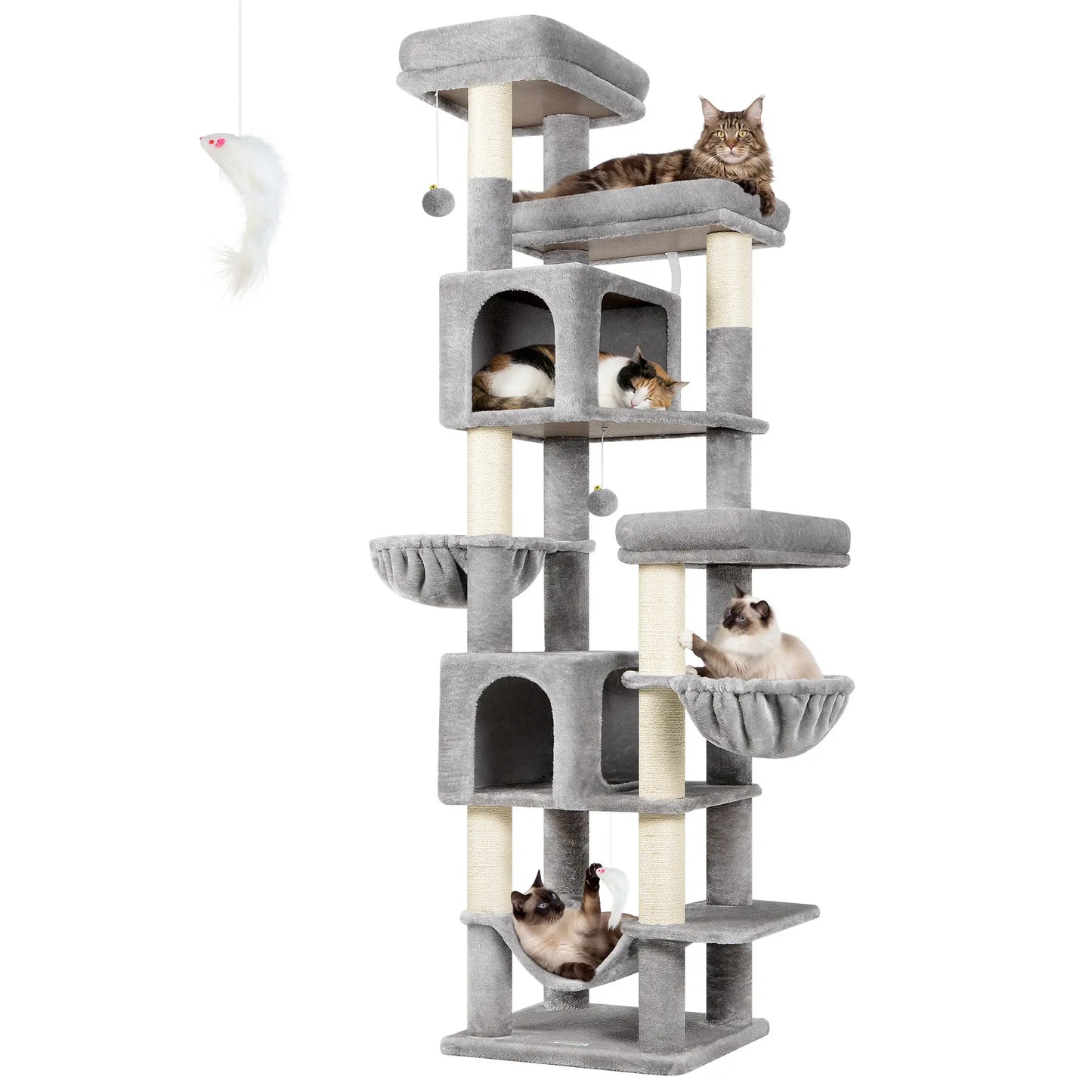 Globlazer 82" Heavy Duty Corner Cat Tree with Condos