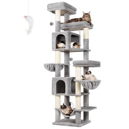 Globlazer 82" Heavy Duty Corner Cat Tree with Condos