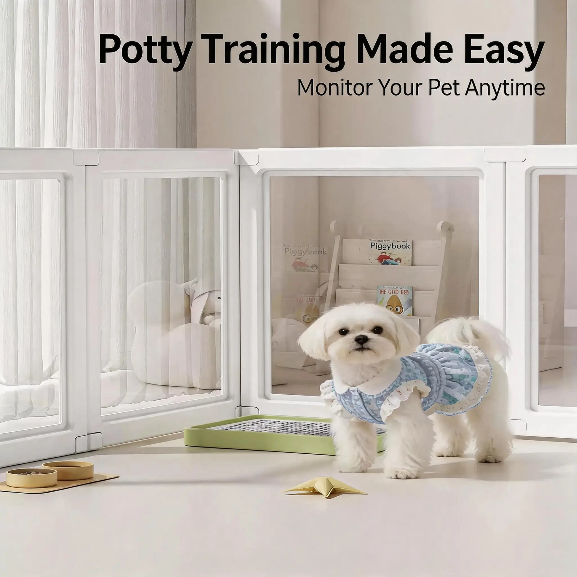 Clear Acrylic Small Pet Playpen – Indoor Enclosure