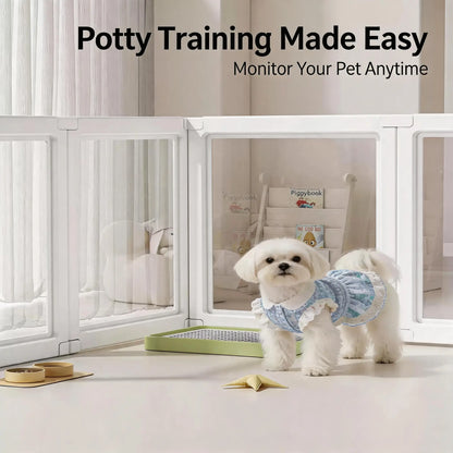 Clear Acrylic Small Pet Playpen – Indoor Enclosure