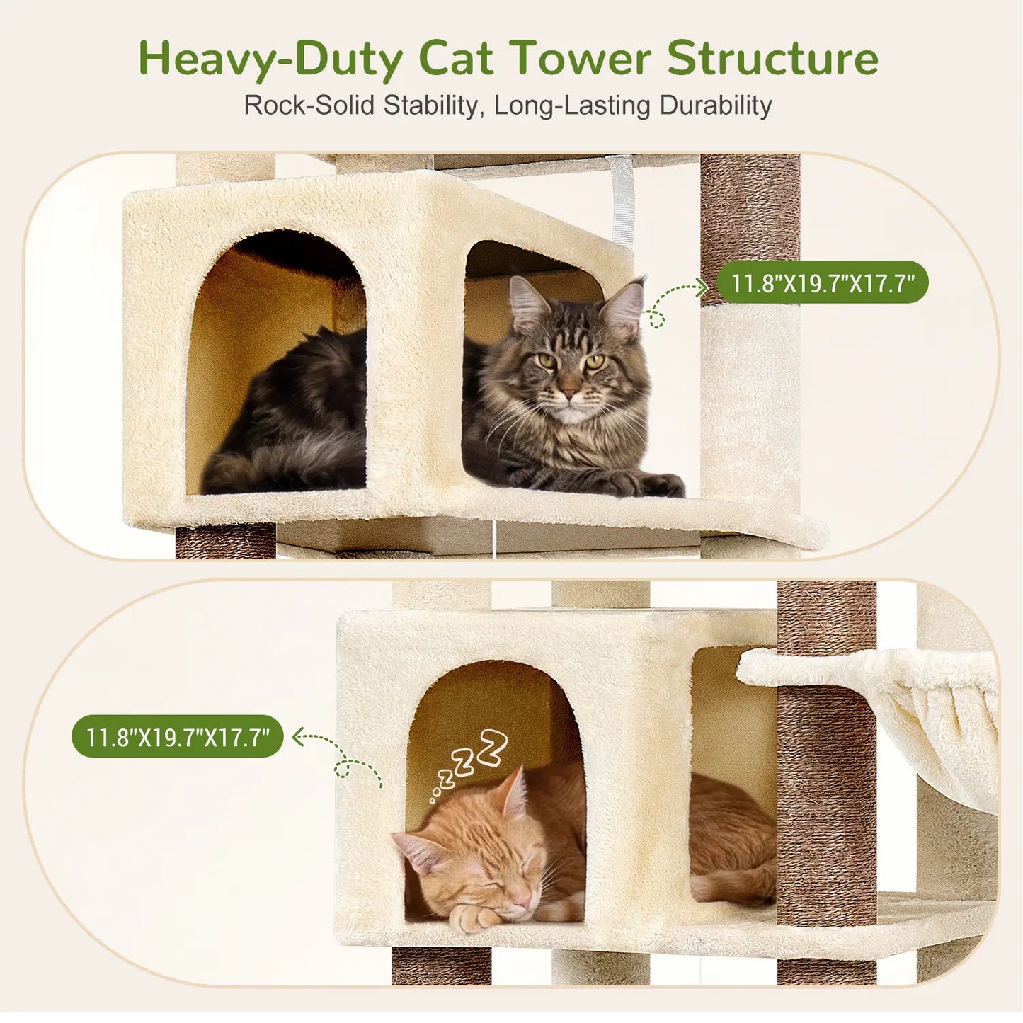 Globlazer 82" Heavy Duty Corner Cat Tree with Condos