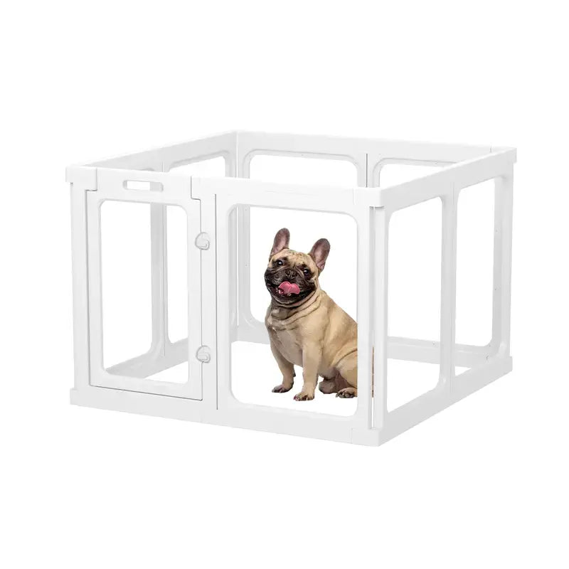 Clear Acrylic Small Pet Playpen – Indoor Enclosure
