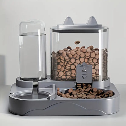 2-in-1 Automatic Pet Feeder & Water Dispenser – Gravity Station
