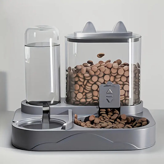 2-in-1 Automatic Pet Feeder & Water Dispenser – Gravity Station